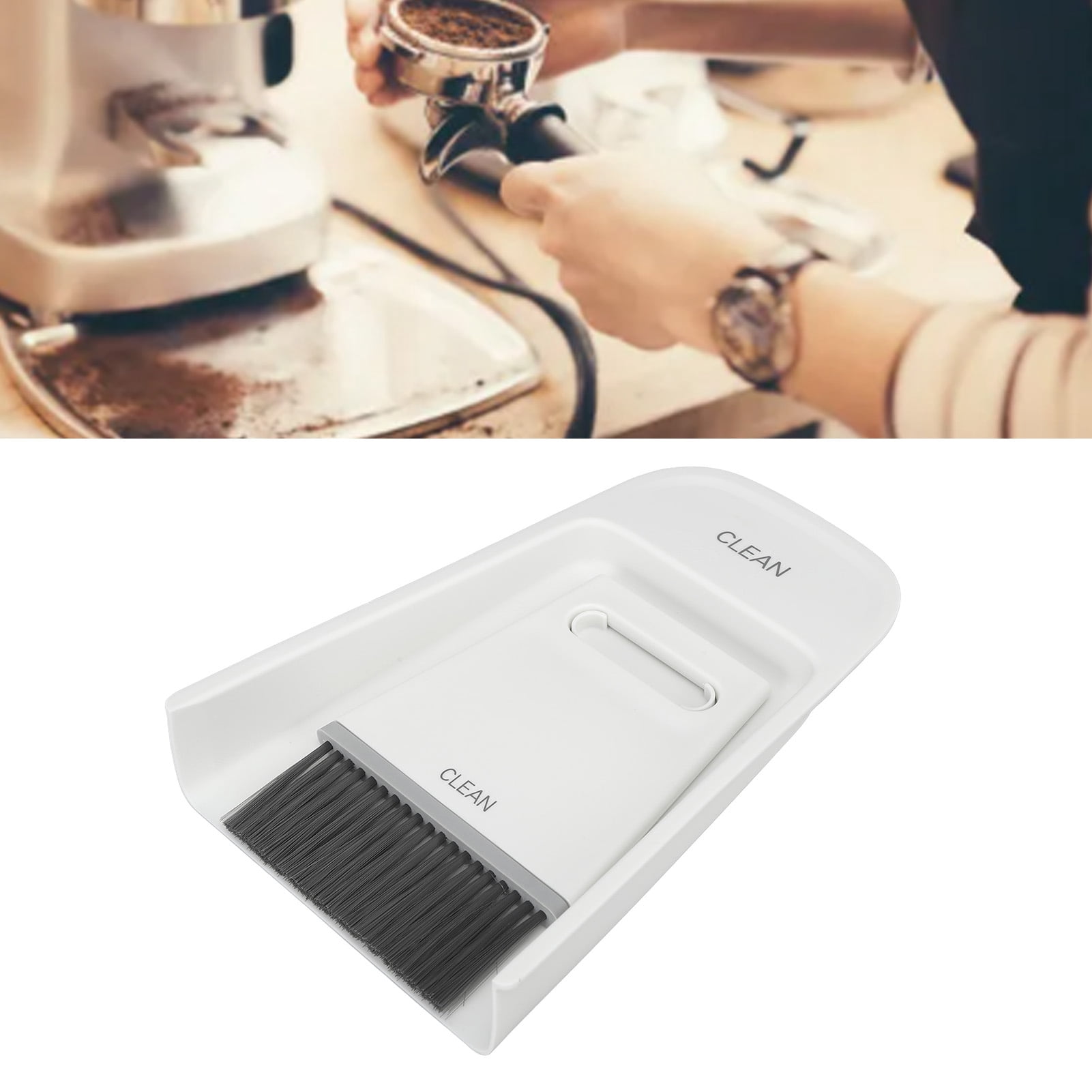 Mini Dustpan Brush Set with Mini Dustpan Brush Set, Broom Dustpan Brush Small Dust Pan 2 Brush and 1 Dustpan for Effortless, Replaceable Brush Heads