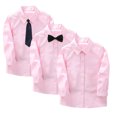 thumbnail image 2 of Nmmacb Chemise Habillée à Manches Longues pour Garçons, Col Boutonné, avec Cravate, 2-14 Ans, 2 of 7