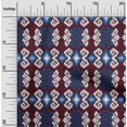 thumbnail image 1 of oneOone Polyester Lycra Fabric Diamond & Swirl Ikat Decor Fabric Printed BTY 56 Inch Wide, 1 of 4