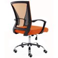 thumbnail image 4 of Modern Home Zuna Ergonomic Mesh Mid Back Office Chair, Black & Orange, 4 of 10
