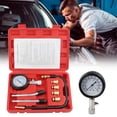 thumbnail image 1 of AKEGAMN Clearance! Petrol Engine Compression Tester Kit For Cars Motorbikes & Mowers W/ 3" Scale Gauge Rubber & Adapters Storage Case Quick Tool - Non-threaded rubber design allows faster testing co, 1 of 7