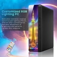 thumbnail image 2 of Gaming PC Desktop – Intel Core i7 Processor upto 4.0 GHz 16GB DDR4 RAM 512GB SSD AMD Radeon RX 550 4GB GDDR5 WiFi Windows 11 Pro ~ AXOII ~ Refurbished, 2 of 5