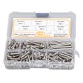 thumbnail image 1 of Self Drilling Screw Kit, Round Head Cross Screw Multifunctional  Holding Force 140PCS 6 Specifications  For Machinery Repair For Woodworking, 1 of 8