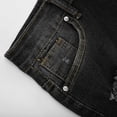 thumbnail image 3 of Womens Denim Button Zipper Short Summer Mid Waist Stretchy Pockets Jean Shorts, 3 of 7