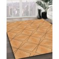 thumbnail image 3 of Ahgly Tapis Rectangulaire Lavable en Machine Intérieur Transitionnel Néon Orange, 3 Pieds x 5 Pieds, 3 of 7