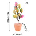 thumbnail image 4 of Birdeem Pot de Pâques Œufs Taches Pot de Fleurs Extérieur Cour Décoration de Pâques, 4 of 10
