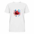 thumbnail image 3 of Pisexur T-shirts pour Hommes, Imprimé Col Rond Mode Décontractée Manches Courtes Blouses Col Rond Chemises Blanches, 5TG Chemises de Golf Hommes & Chemises Hommes, 3 of 5