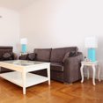 thumbnail image 2 of Elegant Designs 2 Pack Modern Leather Table Lamps with White Fabric Shades, 2 of 3