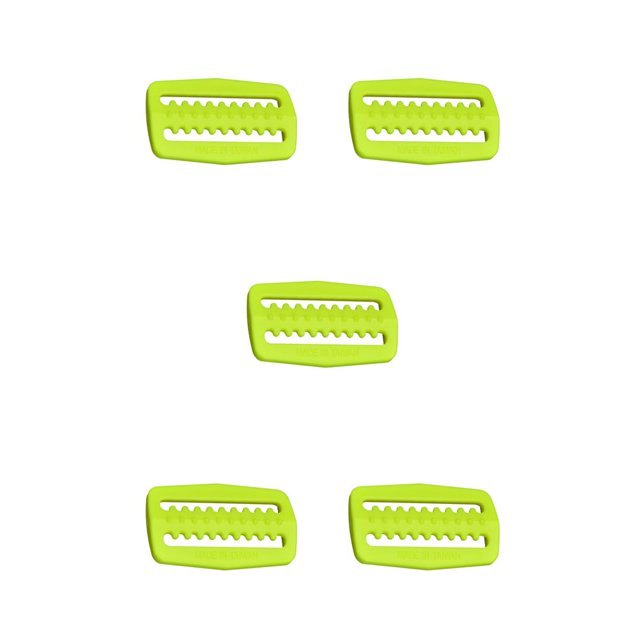 braveheart Buckle Colourful Lightweight Wear-resistant Waterproof Overall Clasp Replacement Easy Installment Distinctive Design Belt Clip Yellow 5Set