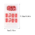 thumbnail image 4 of ziyahi False Nail Wearable Perfect Matching Simple to Wear No Irritating Odor Fake Fingernail Breathable Press Type Adjustable Paster Type 16 Type 34 F741 1Set, 4 of 6