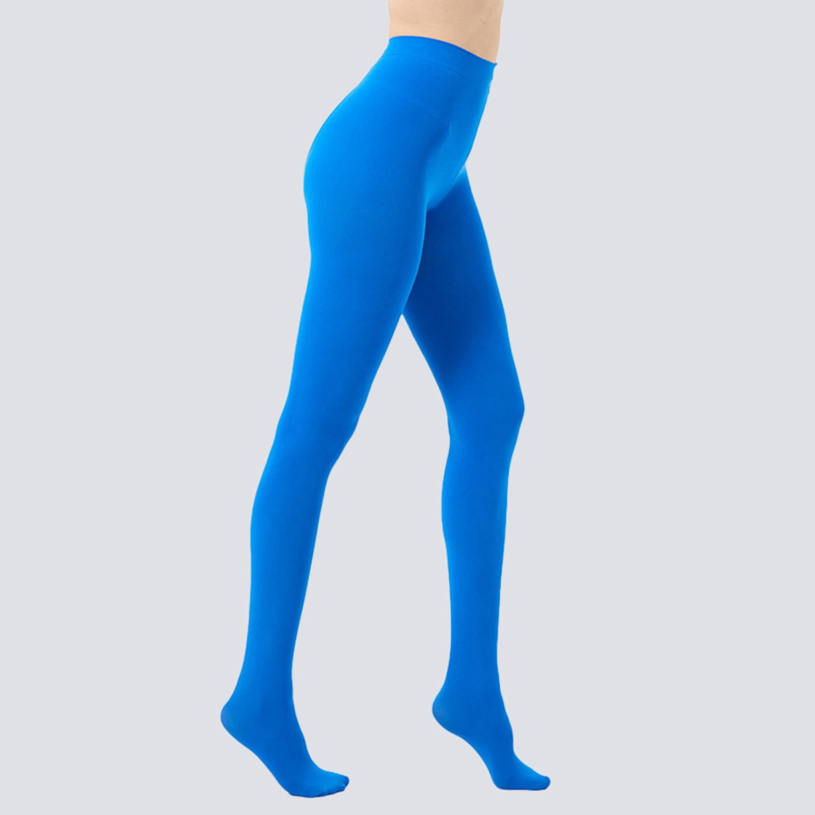 Women's Solid Color Soft Opaque Tights with Comfortable Stretch for Everyday Wear