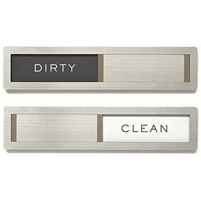 Dosaele Premium Dishwasher Magnet Clean Dirty Sign - Stainless Steel Grade 304 Dishwasher Magnet - Clean Dirty Magnet for Dishwasher - Dirty Clean Dishwasher Magnet Dishwasher Clean Dirt