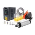 thumbnail image 1 of 1.5kw/2.2kw Water Cooled Spindle CNC Spindle Motor+2.2KW VFD+ 80mm Clamp + Water Pump +13pcs ER20 Collet For CNC Router ,Widely Used, 1 of 5