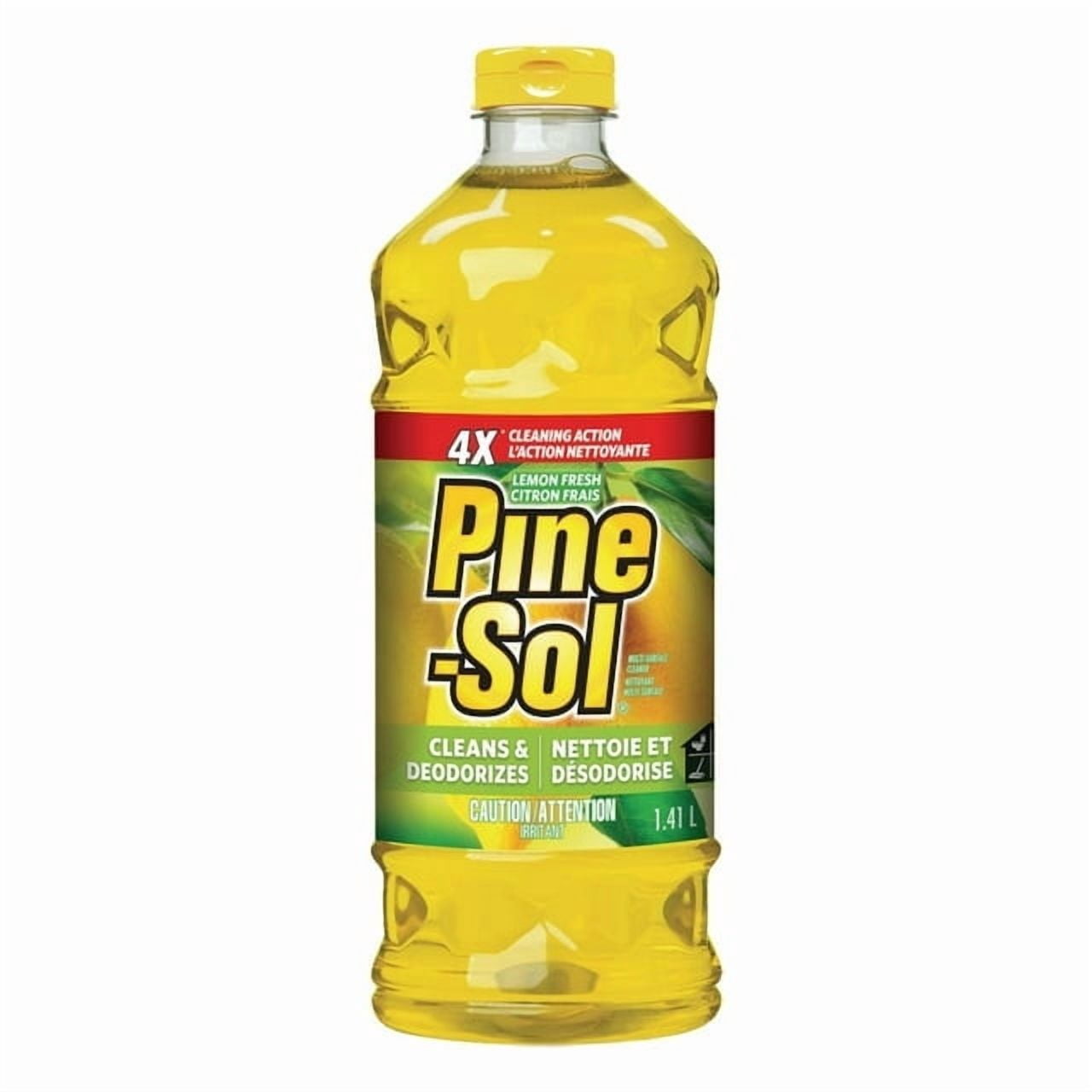 Pine-Sol® Multi-Surface Cleaner, Lemon Fresh, Splash-less Formula, Multi-Surface Cleaner and Deodorizer, 1.4 L