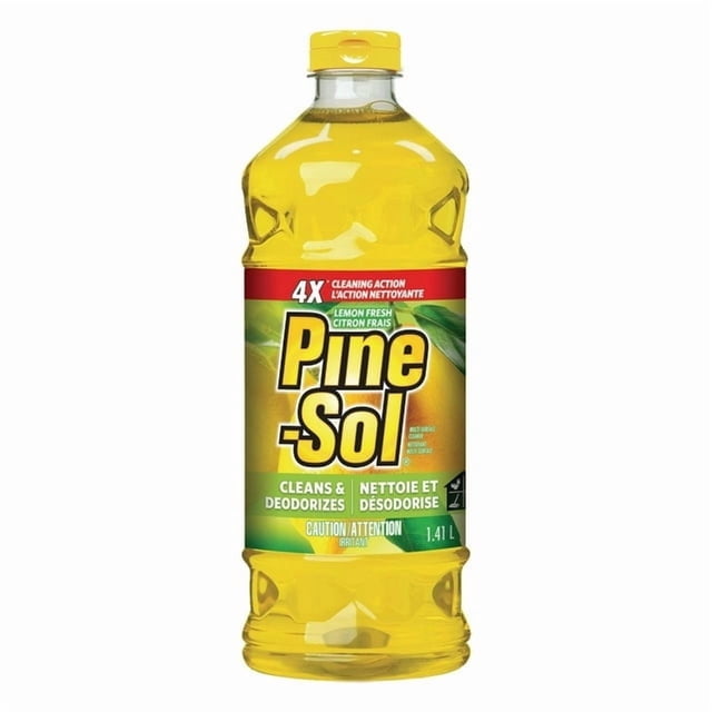 Pine-Sol® Multi-Surface Cleaner, Lemon Fresh, Splash-less Formula, Multi-Surface Cleaner and Deodorizer, 1.4 L