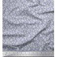 thumbnail image 1 of Soimoi Satin Silk Fabric Dot & Leaves Print Fabric by Yard 42 Inch Wide, 1 of 2