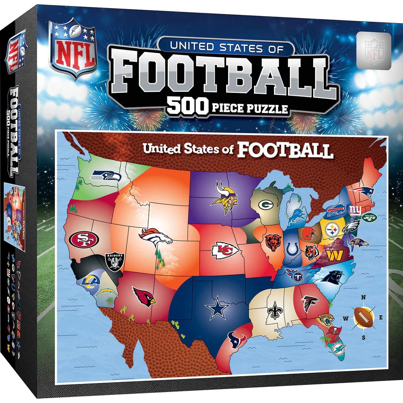 Masterpieces Puzzle Company NFL - League Map 500 Piece Jigsaw Puzzle
