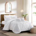 thumbnail image 1 of Grace Living Fitzgerald Polyester Comforter Set - Pleated, Solid Neutral Color, 1 of 6
