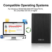 USB 3.0 to USB2.0 SSD Case, External Portable Professional SSD Case Hard Drive Enclosure Hard Drive Case for Men Women for 2.5 Inch 7-9.5MMHDD and SSD Laptop Hard Drive
