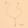 thumbnail image 4 of Jusqu'à 65% de Rabais SMihono Colliers for Women Personnalisé Simple Feuille Creuse Necklace Multi-Couche Perle Ronde Strass Pend, 4 of 4