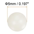 thumbnail image 2 of Unique Bargains 2pcs PA66 Nylon Solid Plastic Balls 5mm G3 Precision Bearing Ball, 2 of 6