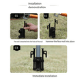 thumbnail image 1 of 3PCS Awning Canopy Pole Fixed Tube Ground Bracket Windproof Adjustable Tent Support Pole with Ground Nails, 1 of 8