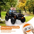 thumbnail image 2 of BeesClover 24V 2-Seater Ride On Car for Kids, Electric Truck with Remote Control, 4x45W Motor, Battery Powered with Switchable 4WD/2WD, LED Headlights and Music Player, 2 of 9