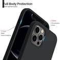 thumbnail image 3 of Designed for iPhone 12 Mini Silicone Case, Protection Shockproof Dropproof Dustproof Anti-Scratch Phone Case Cover for iPhone 12 Mini, Black, 3 of 4