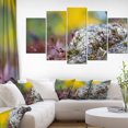 thumbnail image 3 of Design Art  Composition of Moss Flowers Canvas Print, 3 of 3