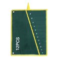 thumbnail image 1 of Clé Sac -1 Pce Durable 6/8/10/12/14/25 Poches Clé Clé Outil Enroulable Sac de Rangement Vert(12 Pcs), 1 of 3