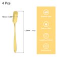 thumbnail image 2 of Unique Bargains 4Pack 5' Stainless Steel Mini Ice Tea Spoons Coffee Ice Cream Spoon, Gold, 2 of 4