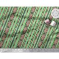 thumbnail image 3 of Soimoi Moss Georgette Fabric Ikat Southwestern Printed Fabric 1 Yard 42 Inch Wide, 3 of 3