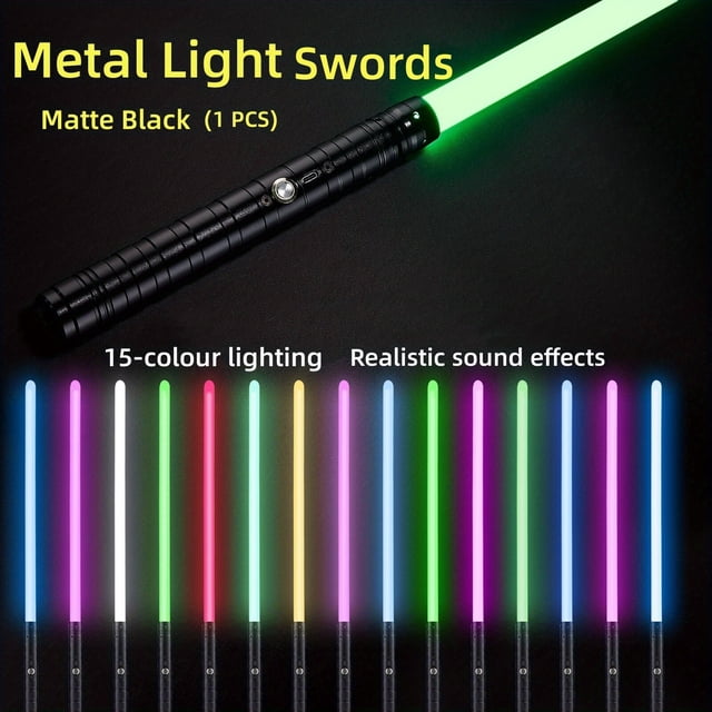 Version Améliorée Sabre Laser à Détection de Gravité 2 en 1 Épée Laser en Métal à 15 Couleurs