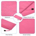 thumbnail image 4 of Unique Bargains Waterproof Zipper File Bags, A6 Document Holders for Office, Pink 3 Pack, 4 of 6