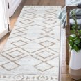 thumbnail image 3 of Rugking Runner Rug 2X6 Hallway Modern Kitchen Soft Rug Indoor Mat Geometric Print Floor Cover Thin Carpet Doormat Non Slip Area Rugs for Bedroom Entryway Taupe, 3 of 6