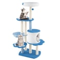 thumbnail image 1 of Gymax 54'' Cat Tree Tower w/ Sisal Scratching Posts Bell Cat Perch Cat Condo, 1 of 10
