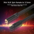 thumbnail image 2 of Mini XLR 3pin Female to 3.5mm Female Jack Audio Cable Earphone Wire (0.3m), 2 of 9