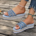 thumbnail image 4 of Tranfacy Chaussures d'Été, Sandales à Plateforme pour Femmes, Pantoufles Confort Décontractées à Bout Rond pour Femmes, Mode, Plage, Semelle Antidérapante, 4 of 4