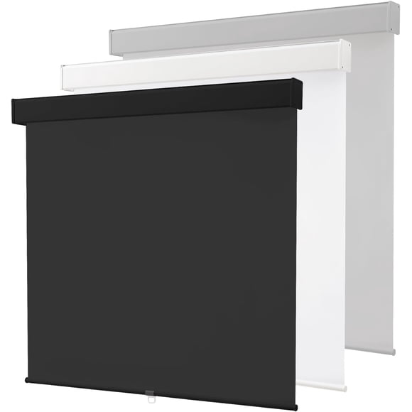 Cordless Roller Window Shades,100% Black Out Shade for Windows,Thermal Insulated UV Protection Window Blinds,Door Blinds,Blackout Window Shades Pull Down for Home,Office,60" W x 72" H, Black