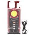 thumbnail image 2 of Mini LED Flashlight, Portable Mini LED Flashlight Back Clip  for Working Silver,Red, 2 of 7