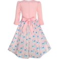 thumbnail image 2 of Robe Fille 2-en-1 Boléro Élégant Swan Robe de Fête 4 Ans, 2 of 7