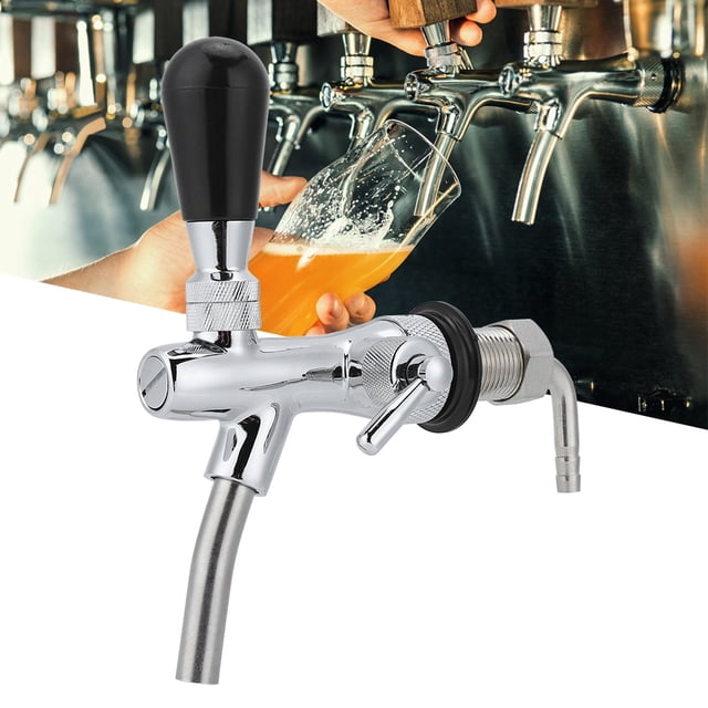 Chroming Brass Practical Applicability Beer Faucet, Keg Faucet, for Distributing Beer or Beverages Bars,Pubs