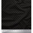 thumbnail image 1 of Soimoi Japan Crepe Satin Fabric Triangle & Spoon Kitchen Printed Craft Fabric by The Yard 42 Inch Wide, 1 of 3