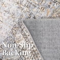 thumbnail image 4 of Vintage Oriental Floral Runner Rug, Tribal Style, Beige, Non-Slip, Low Pile, Washable, Indoor Use, Dining Room, 4 of 7