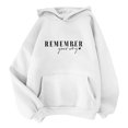 thumbnail image 1 of KIHOUT Spring Winter Womens Tops Fashion Classic Solid Color Long Sleeve Hooded Pocket Tops Sweatshirts, 1 of 4
