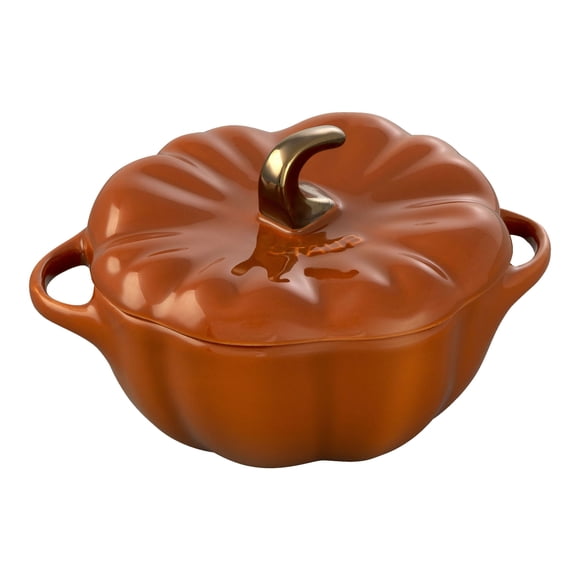 STAUB Ceramique 700 ml Ceramic Pumpkin Cocotte, Cinnamon