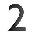 thumbnail image 1 of Architectural Mailboxes 3582B-2 Floating House Number 2, Black - 4 in., 1 of 1