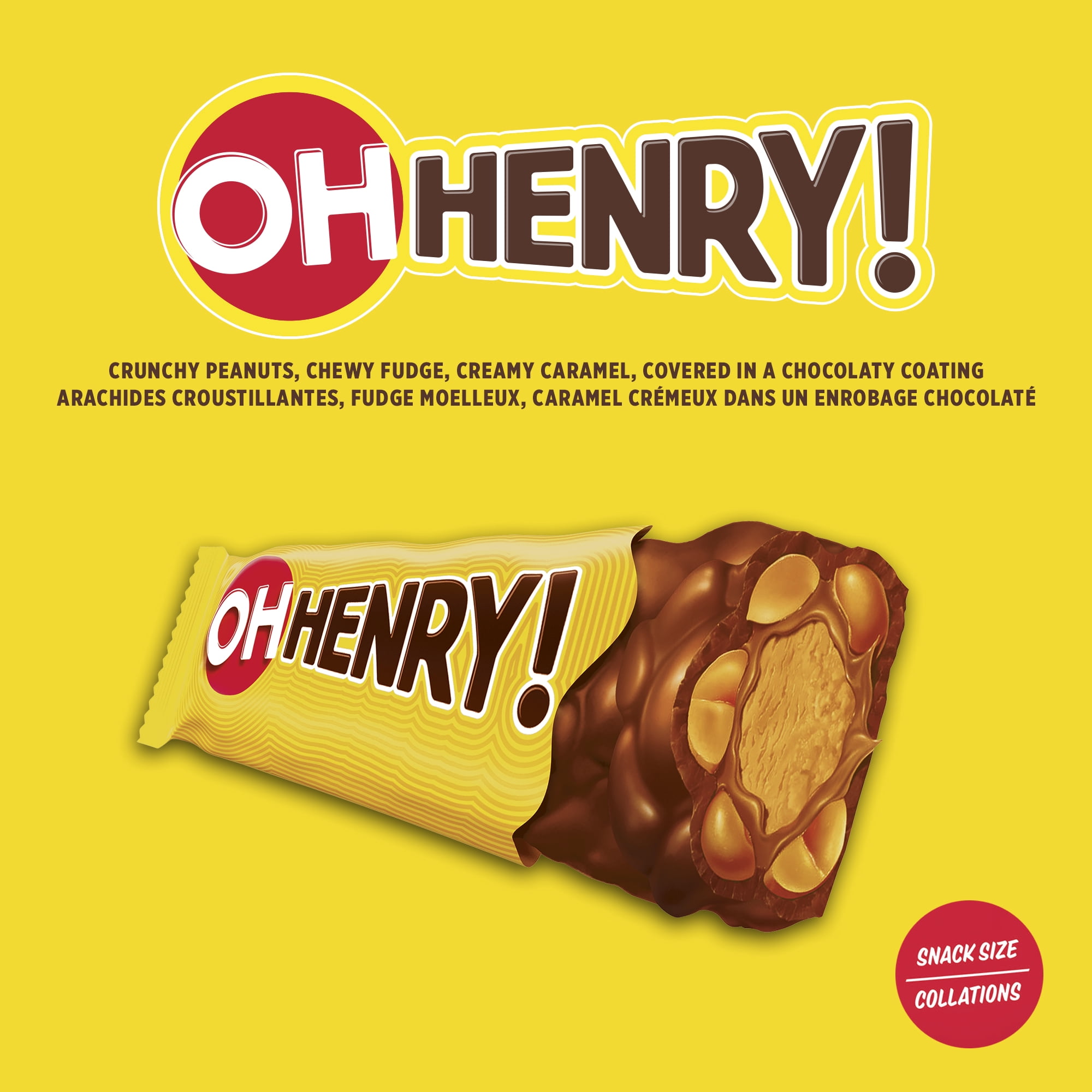 Barres de friandises OH HENRY!, format collation, 375 g