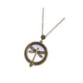 thumbnail image 1 of Maytalsory Pendentif Loupe 5x Vintage Libellule Dame Squelette Collier Style A 1Ensemble, 1 of 6