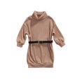 thumbnail image 1 of Kmbangi Robe Tricotée pour Enfants, Jupe à Col Haut avec Ceinture, 1 of 6